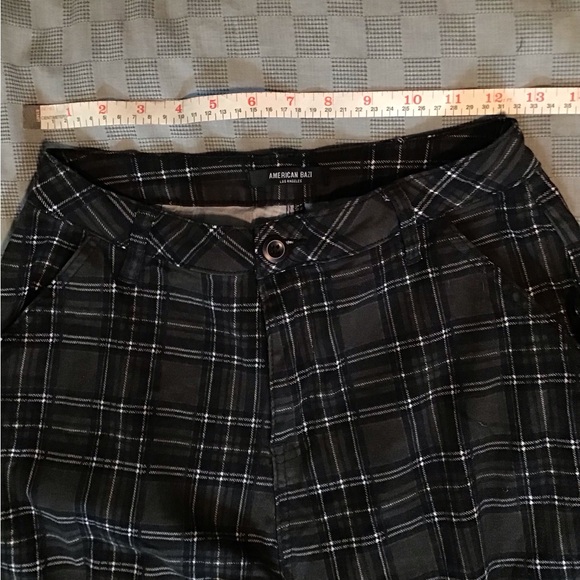 American Bazi Gray Plaid Bondage Cargo Pants - Picture 6 of 10